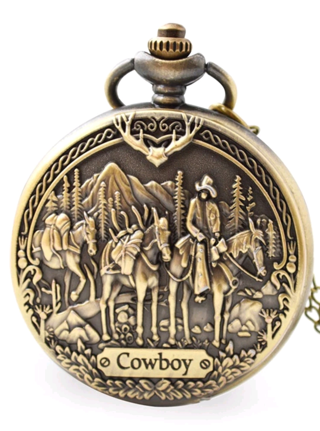 Western Cowboy Pocket Watch