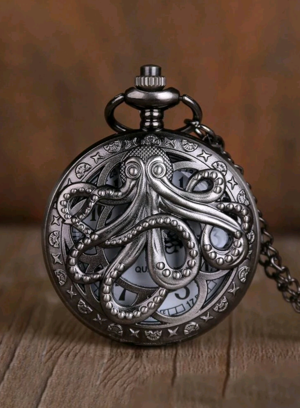 Octopus Design Pocket Watch