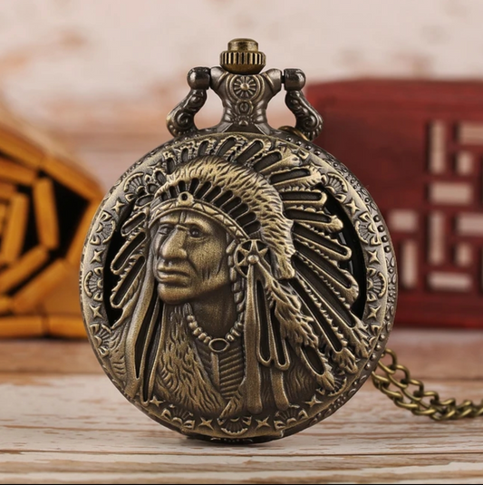 Indian Old Man Pocket Watch