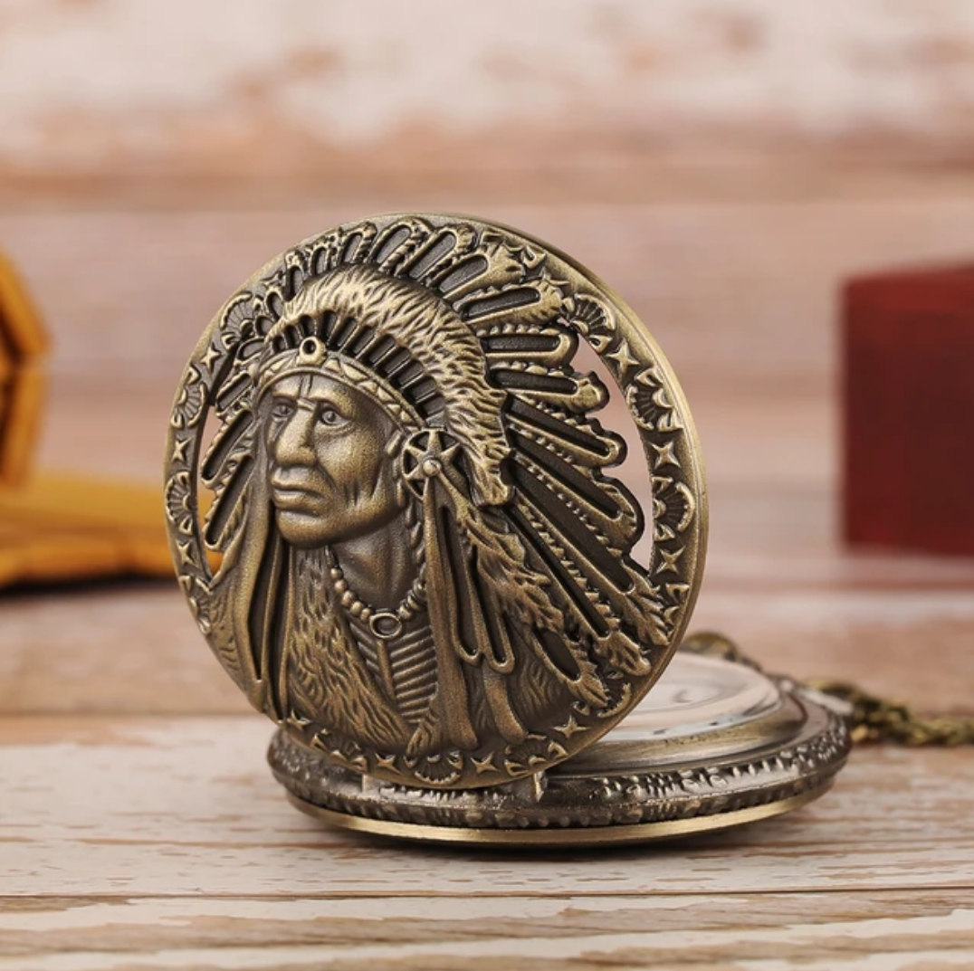 Indian Old Man Pocket Watch