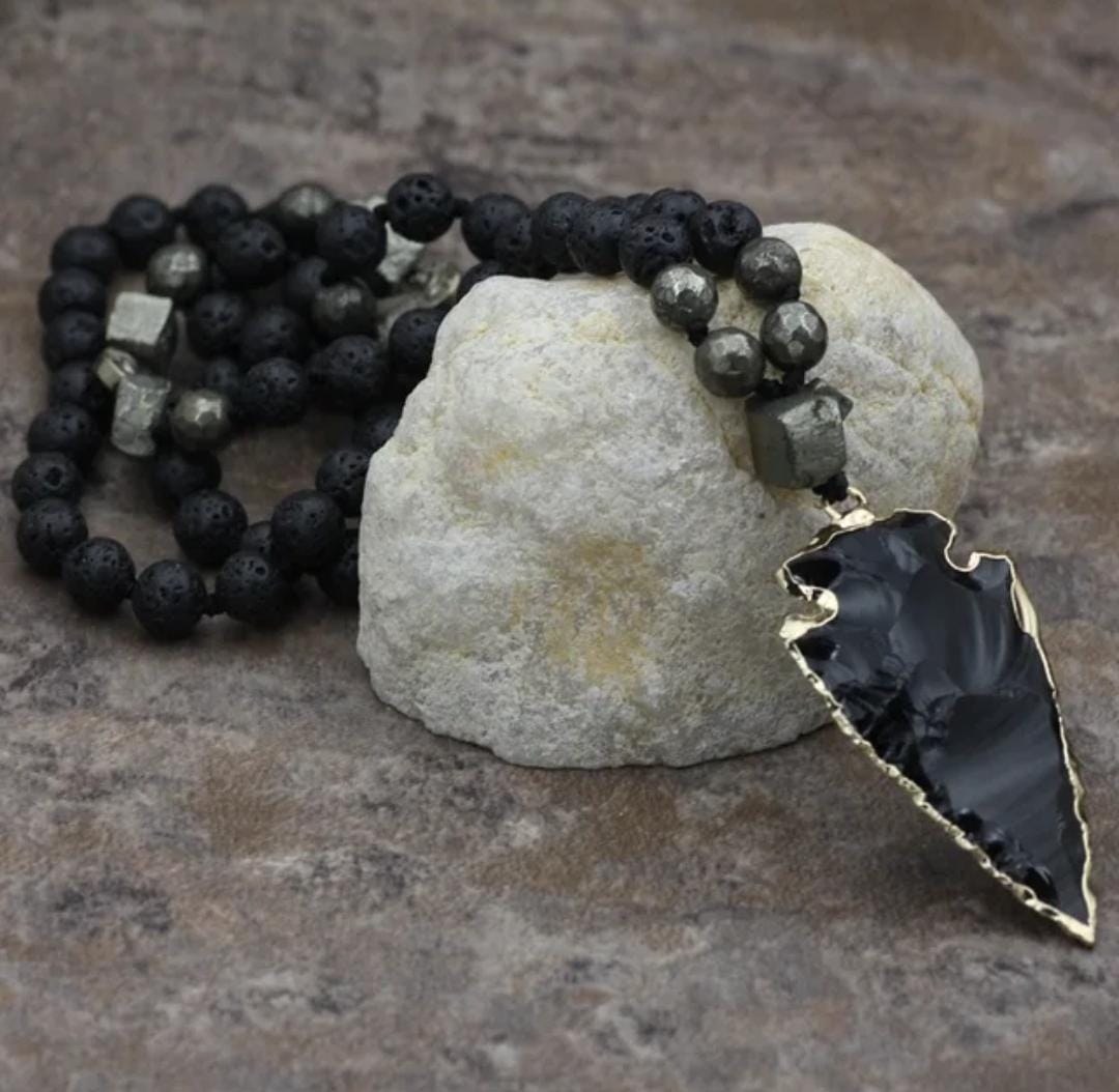 Natural Lava Stone Necklace