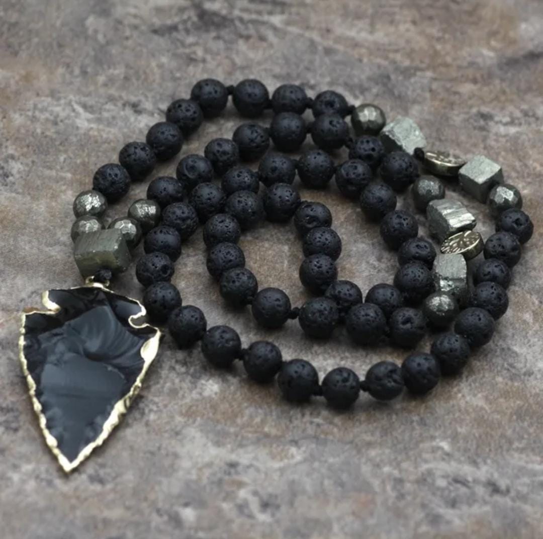 Natural Lava Stone Necklace