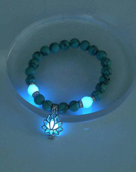 Glow In The Dark Bead Decor Bracelet